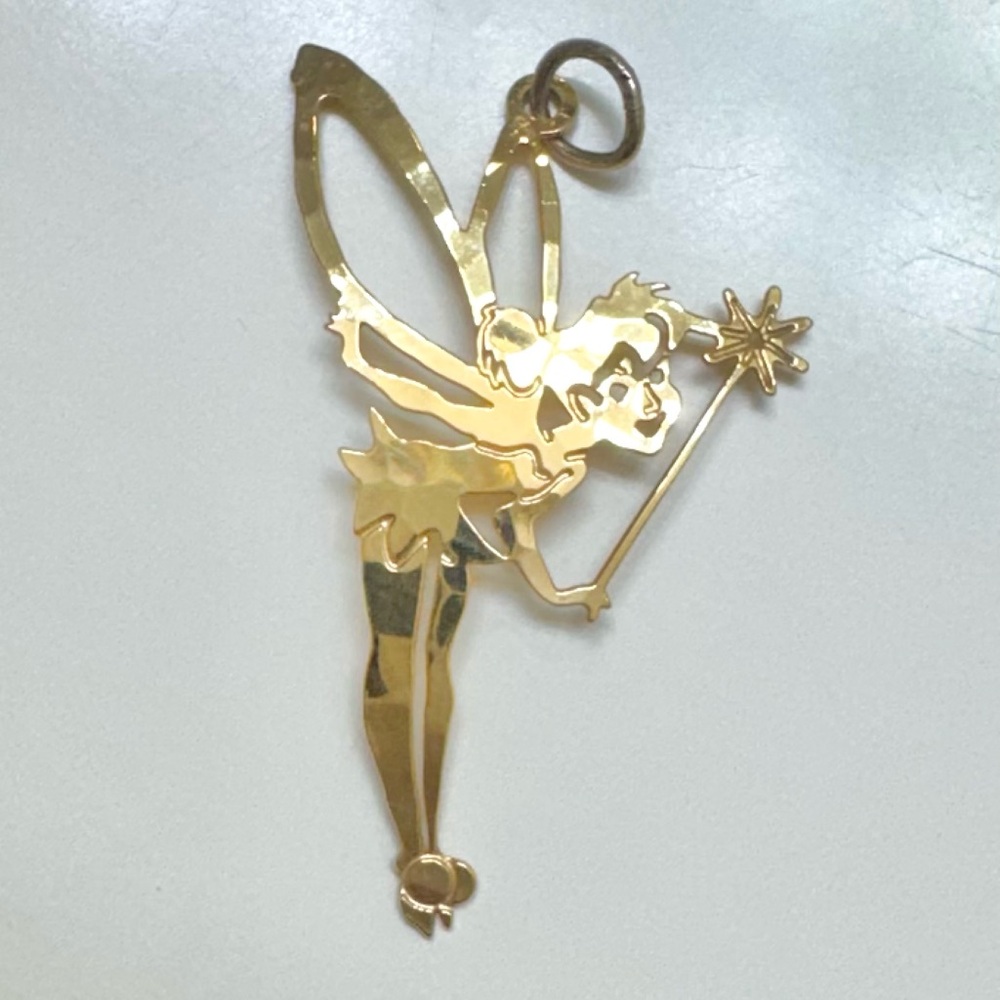 Vintage Disney Tinker Bell Pendant Wild Bryde 90s Disney World Charm - Picture 2 of 7